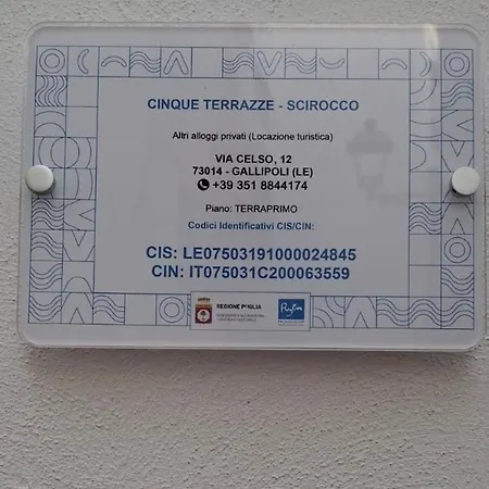 Cinque Terrazze - Scirocco Hébergement de vacances
